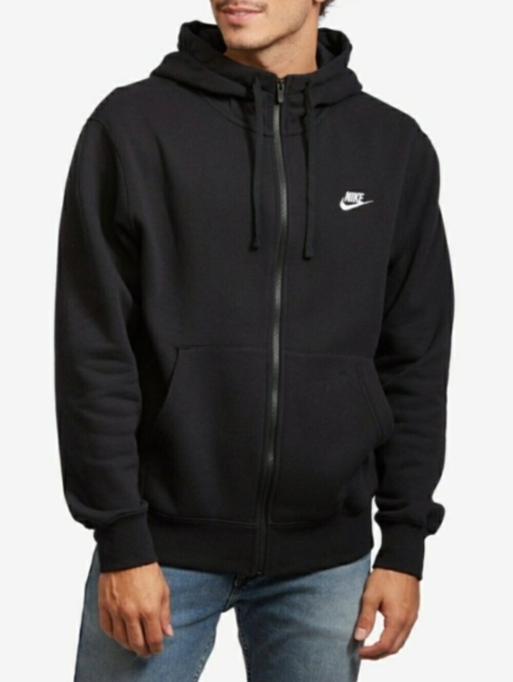 Nike Sportswear Full-Zip Hoodie Black Large